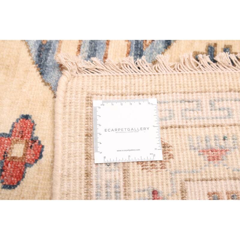 ECARPETGALLERY Hand-knotted Jules Sultane Light Khaki Wool Rug - 9'1 x 12'2