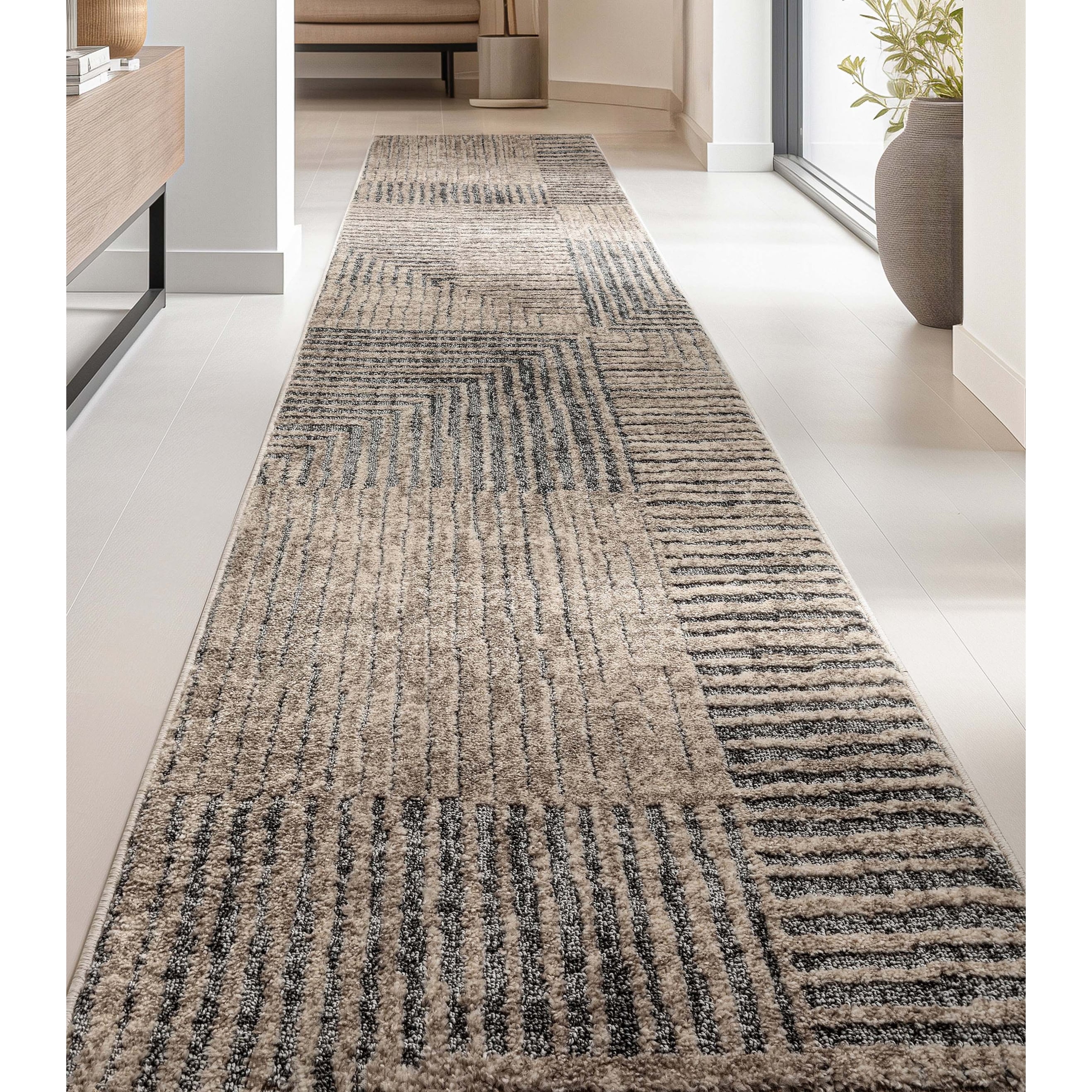 Custom Size Runner Harlow Sula Modern Geometric Soft Stair Rug