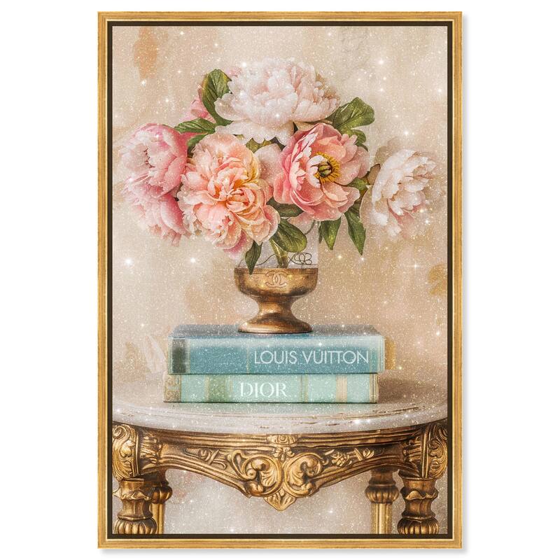 Antique Table Vase Canvas by Art Remedy - 20" x 30" - Gold