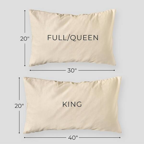 Shuteye Supply Pillow Case Set, Beautifully Crinkled Collection, 20 x