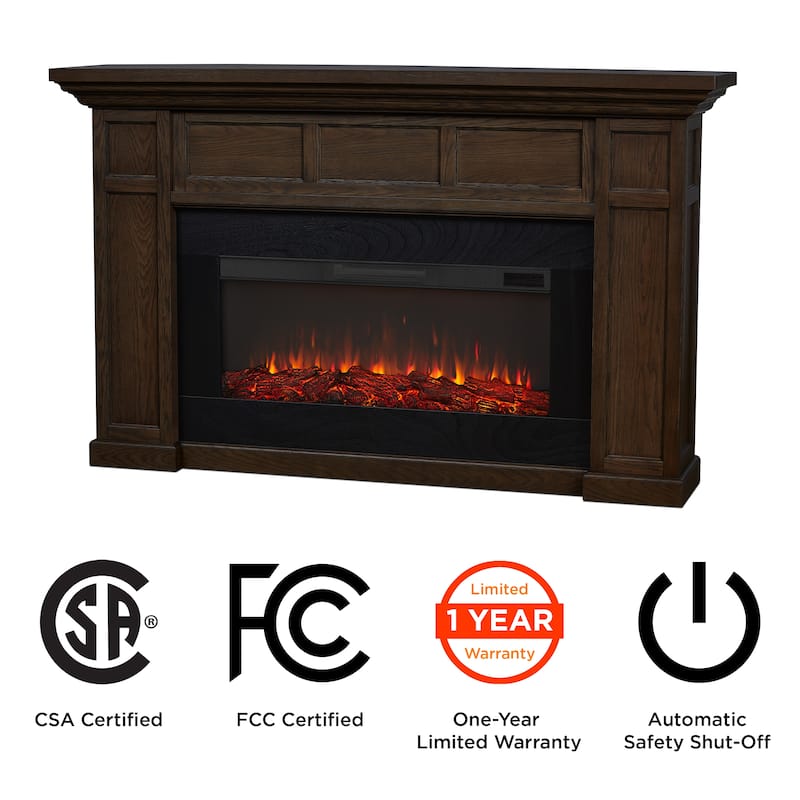 Alcott 75" Landscape Electric Fireplace by Real Flame