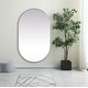 preview thumbnail 4 of 9, Elegant Lighting MR2A3660 Asha 36" W x 60" H Oval Framed Bathroom