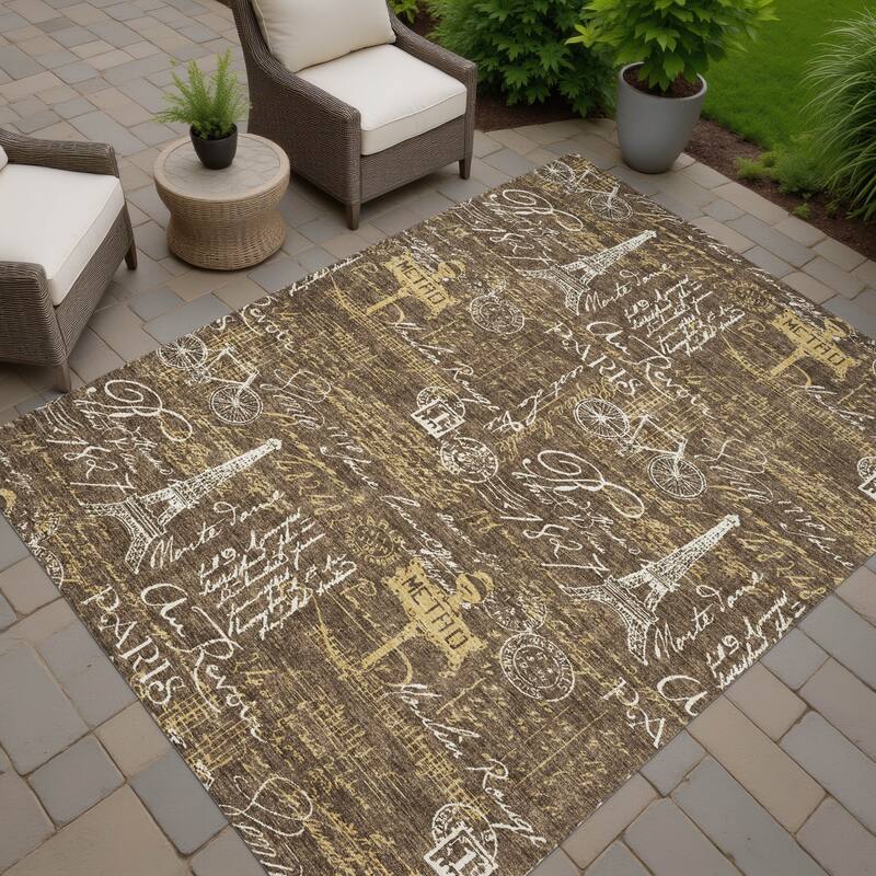 Machine Washable Indoor/ Outdoor Paris Chic Chantille Rug