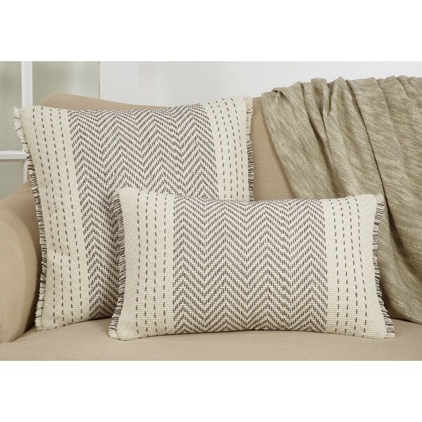Throw Pillow With Kantha Stitch Design On Sale Bed Bath