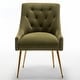 preview thumbnail 66 of 106, SEYNAR Modern Dining Chairs Set of 6, Velvet Accent Chair Tufted Back Armless Chair with Back Pull