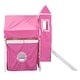 preview thumbnail 34 of 32, Twin Loft Bed with Tent & Tower, Castle Design, Blue, Fun & Spacious