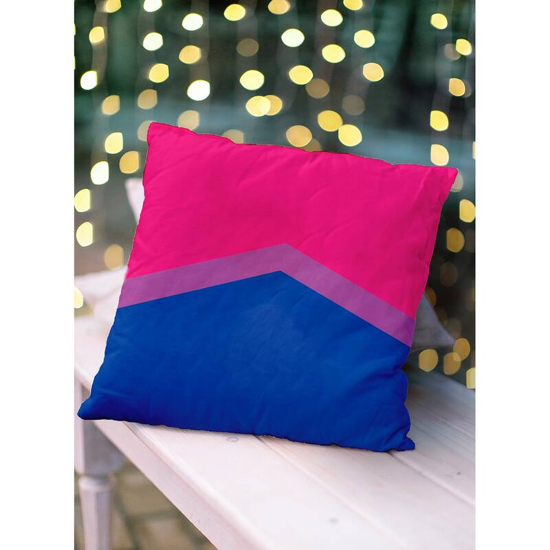 Pride Chevron Outdoor Throw Pillow