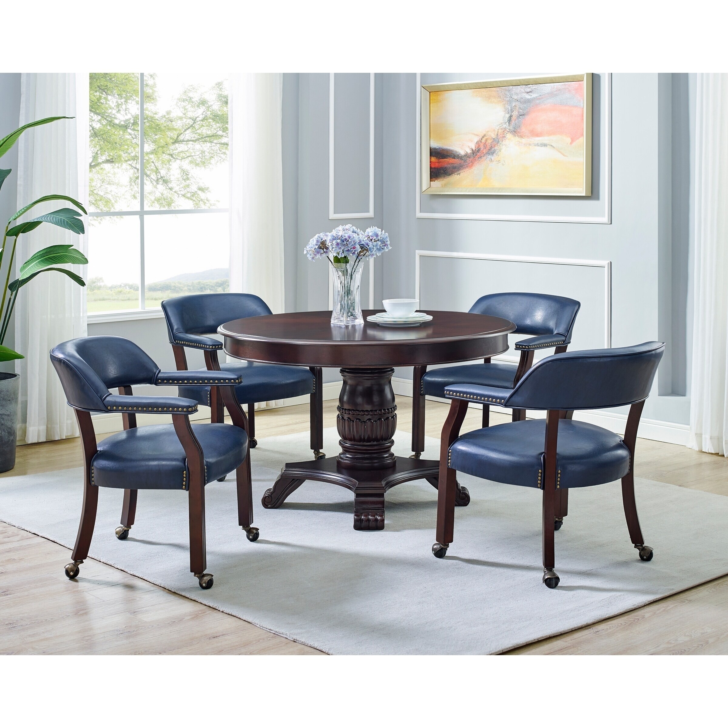Details about   Gracewood Hollow Broker Captains Chair Teal Traditional 