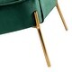 preview thumbnail 85 of 117, Barbara 43" Contemporary Velvet Loveseat Sofa with Goldtone Metal Legs by HULALA HOME