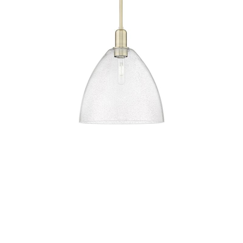 Innovations Lighting 716-1S-14-12 Bristol Pendant Bristol 12" Wide - Antique Brass / Seedy