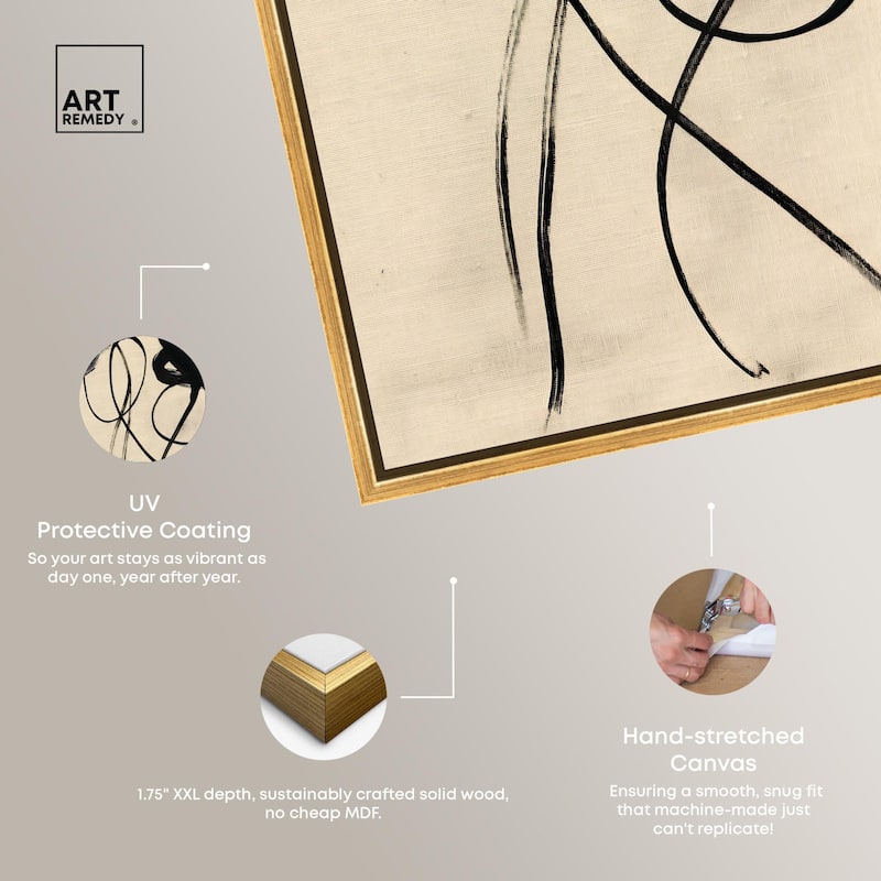 Florals in the Minimal II Canvas by Art Remedy