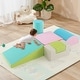 preview thumbnail 2 of 7, Gymax 6 PCS Kids Climber Play Set Indoor Foam Climb & Crawl Activity