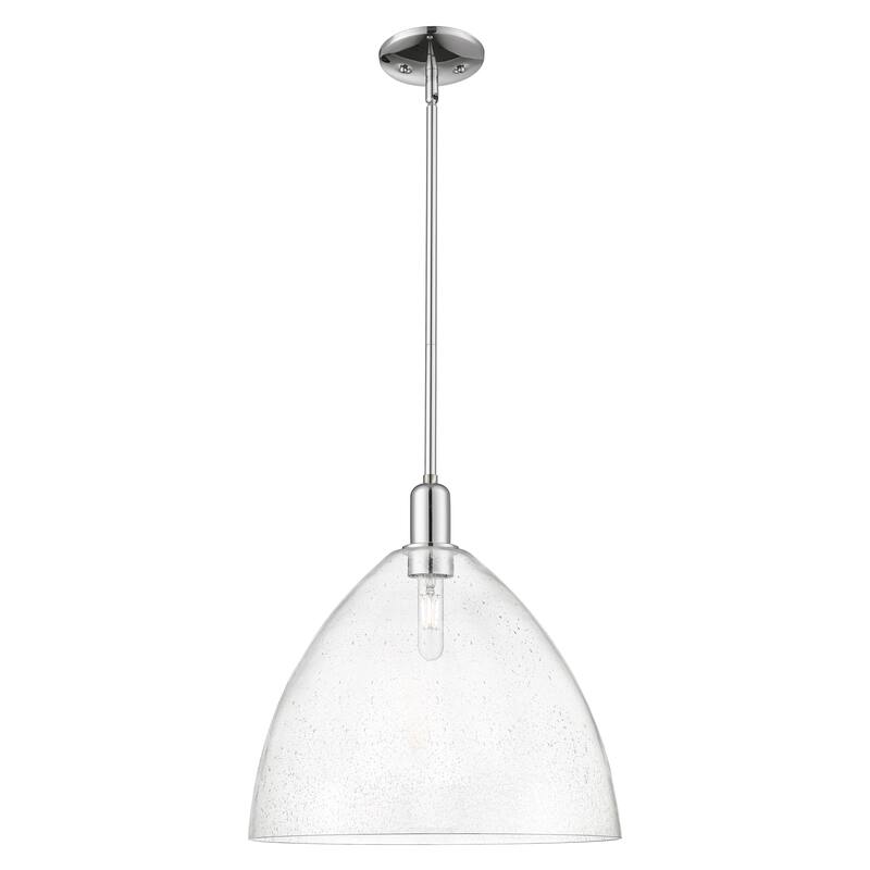 Innovations Lighting Endless Possibilities Arcadia - Bristol - 1 Light 16" Stem Hung Mini Pendant - Polished Chrome/Seedy