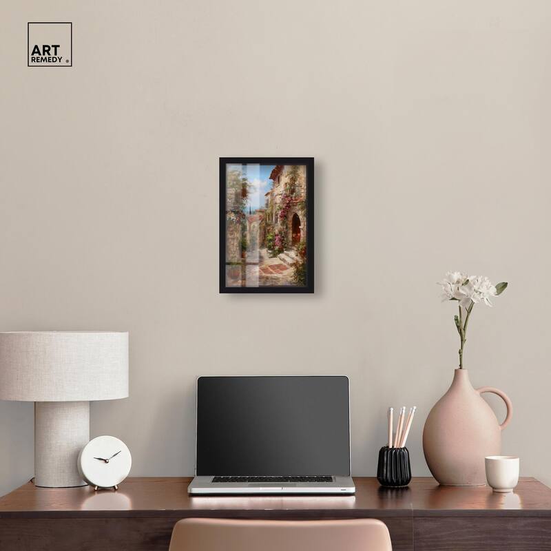 Mediterranean Charm I Shadowbox by Art Remedy