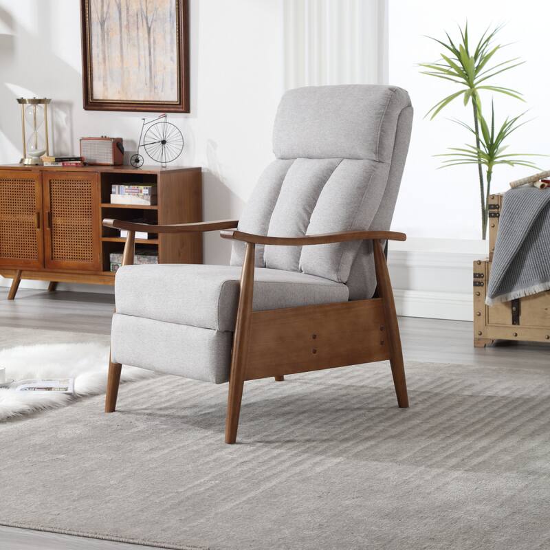 Light Gray 26.38" Adjustable Chaise Lounge Chair - Light Gray