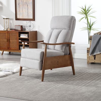 Light Gray 26.38" Adjustable Chaise Lounge Chair