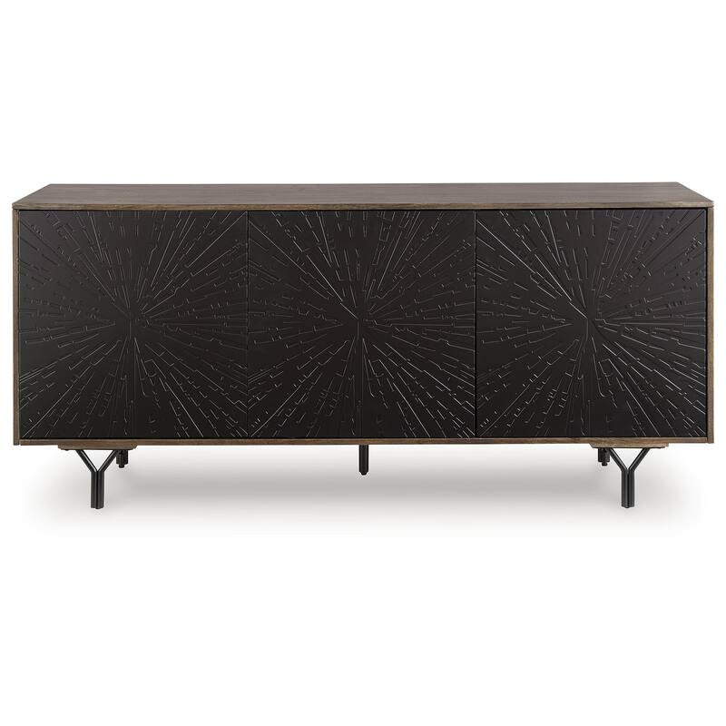 Signature Design by Ashley Lavinmont Brown Accent Cabinet - 64.13" W x 16.13" D x 30.13" H