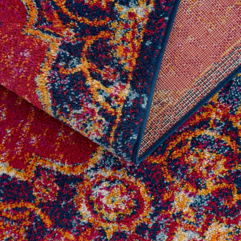 Hauteloom Istanbul Collection Vintage Oriental Traditional Medallion Area Rug