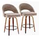 Option Brown Fabric/Walnut