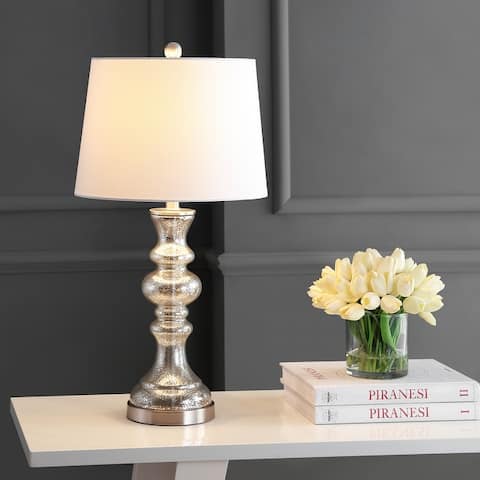 SAFAVIEH Lighting Jaiden Amber 27-inch LED Table Lamp - 14" W x 14" L x 27" H