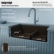 preview thumbnail 5 of 17, Karran Farmhouse/Apron-Front Quartz Double Bowl Kitchen Sink Kit