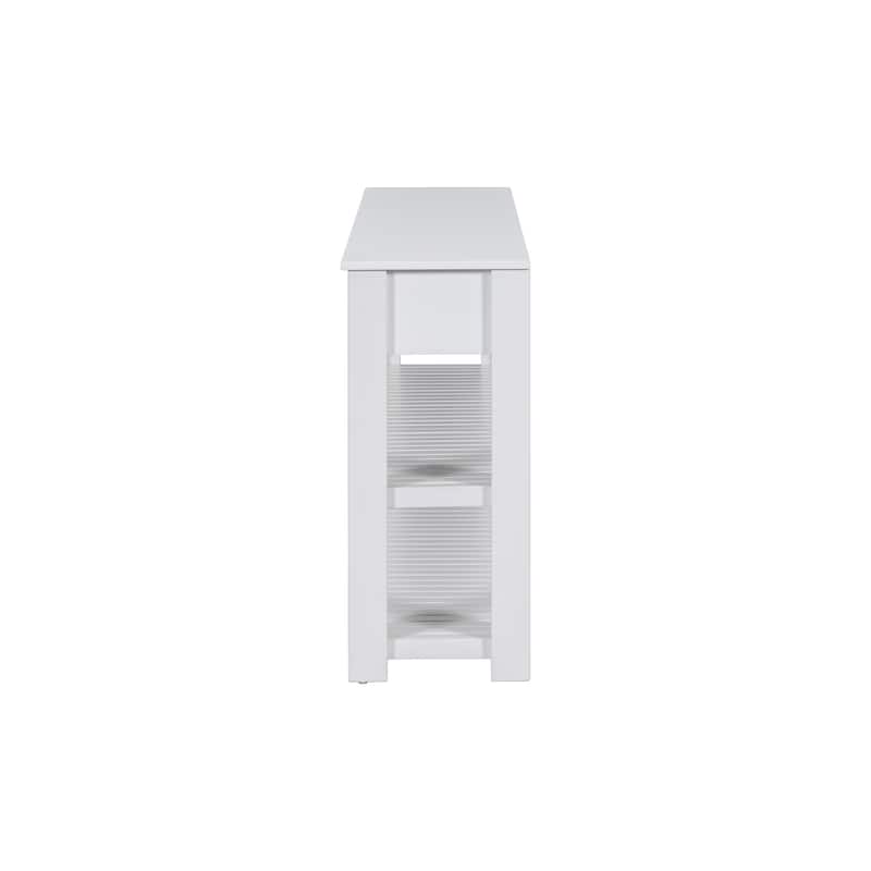 Styli Entryway Console Table with 4 Drawers and 2 Shelves