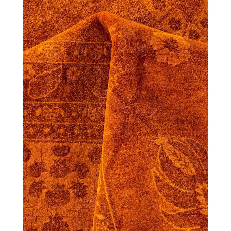 Fine Vibrance, One-of-a-Kind Hand-Knotted Area Rug - Gold, 8' 3" x 10' 3" - 8' 3" x 10' 3"