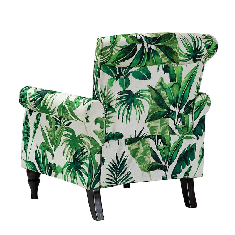 Nyctelius Nailhead Trim Traditional Accent Armchair with Rolled Arms by HULALA HOME