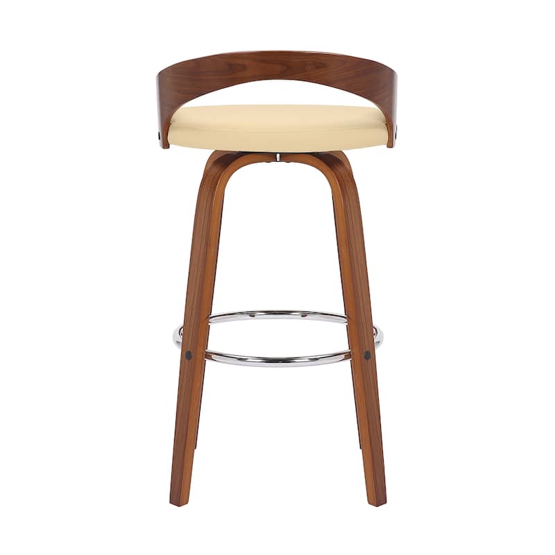 Carson Carrington Solavagen Mid-Century Modern Swivel Counter or Bar Stool