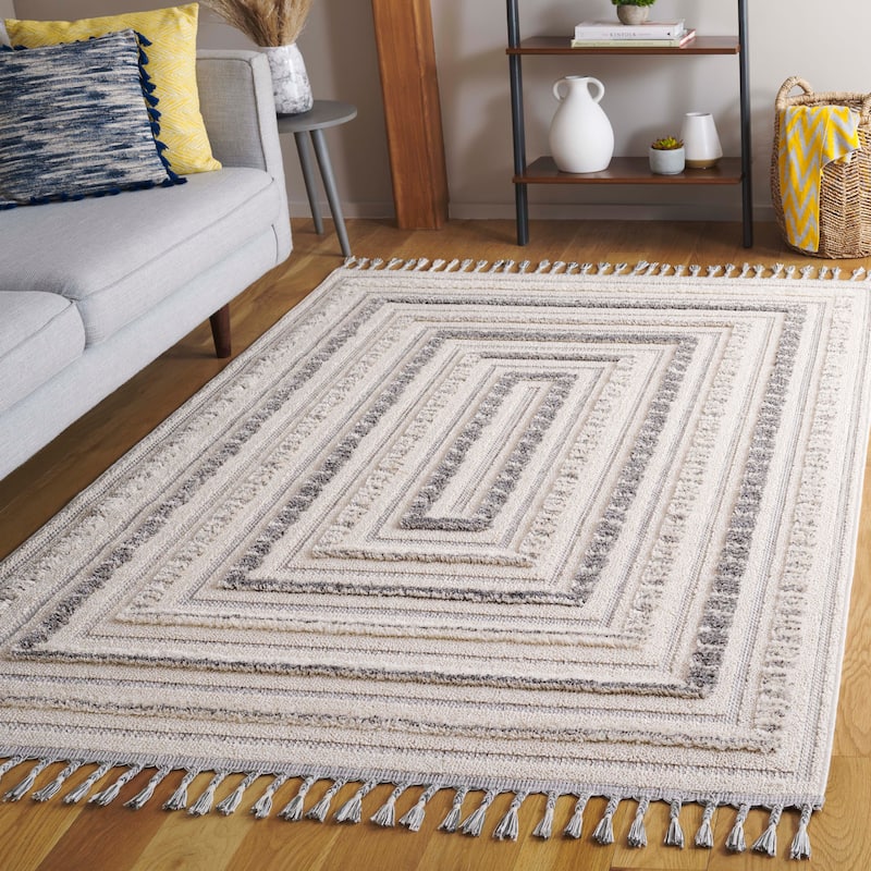 SAFAVIEH Chloe Merike Rug - 9' x 12' - Ivory/Grey