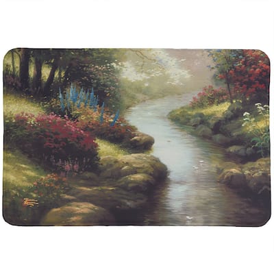 Thomas Kinkade Petals of Hope Memory Foam Rug by Laural Home