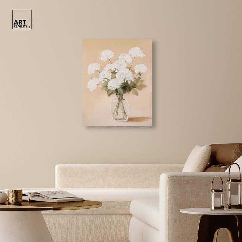 Lace in a Vase I Canvas by Art Remedy, Gallery Wrapped