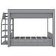 preview thumbnail 12 of 18, Convertible Design Wood Full Size Bunk Bed with Storage Staircase, Bedside Table, and 3 Drawers