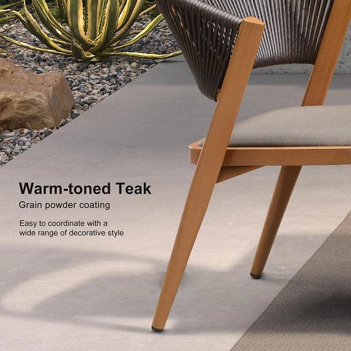 PURPLE LEAF 7 / 9 / 11 pcs Outdoor Dining Set Patio Dining Furniture for Lawn Backyard Deck Brown