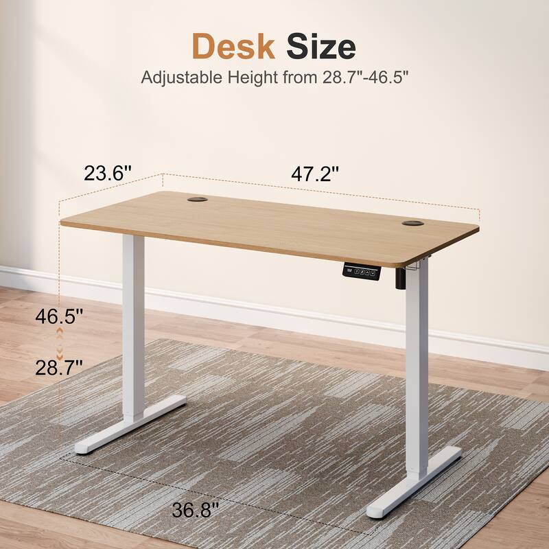 Electric Standing Desk, Height Adjustable Desk with LED Display