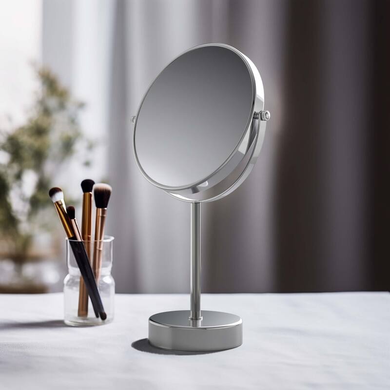 Circular Free Standing Magnifying Make Up Mirror