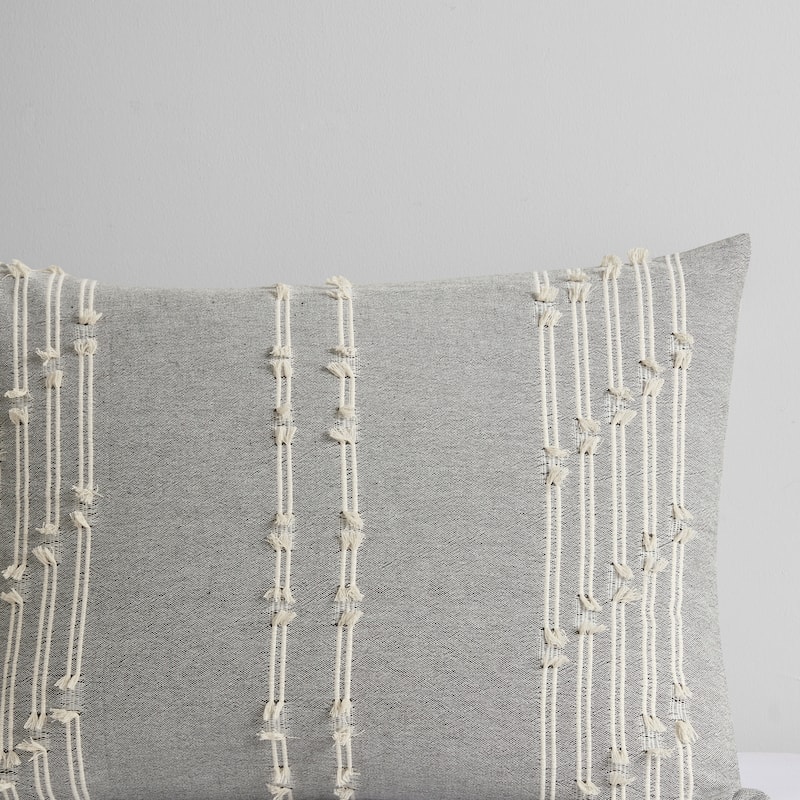 INK+IVY Kara 3 Piece Cotton Jacquard Duvet Cover Set (Insert excluded)