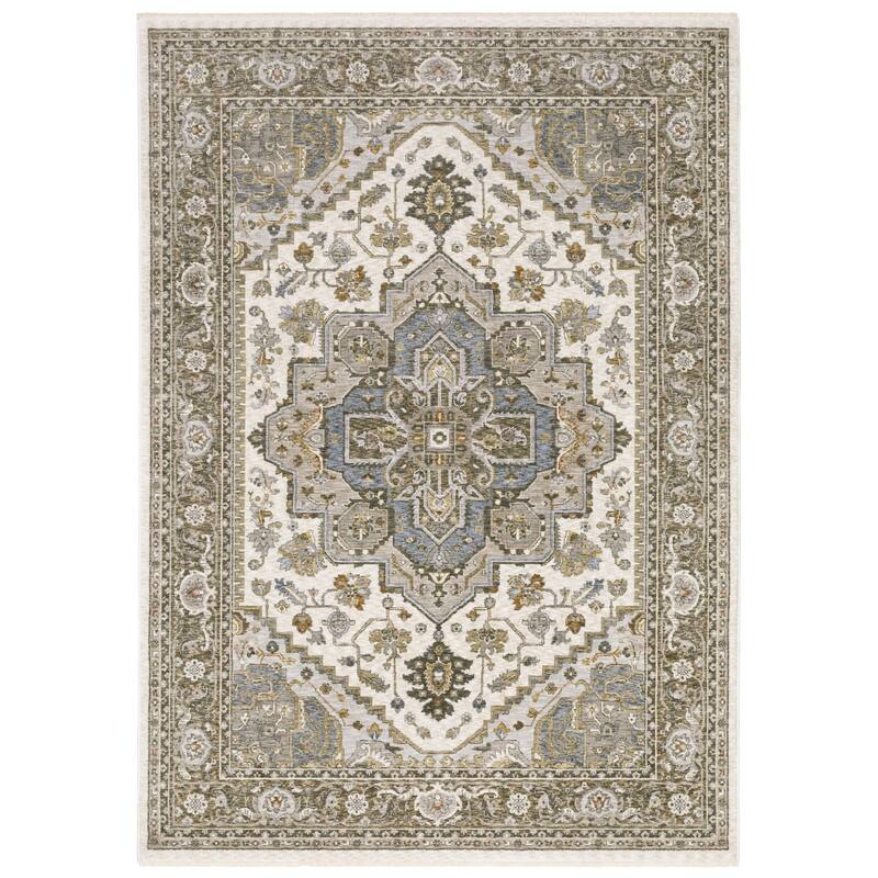 HomeRootsMedallion Traditional Runner Area Rug