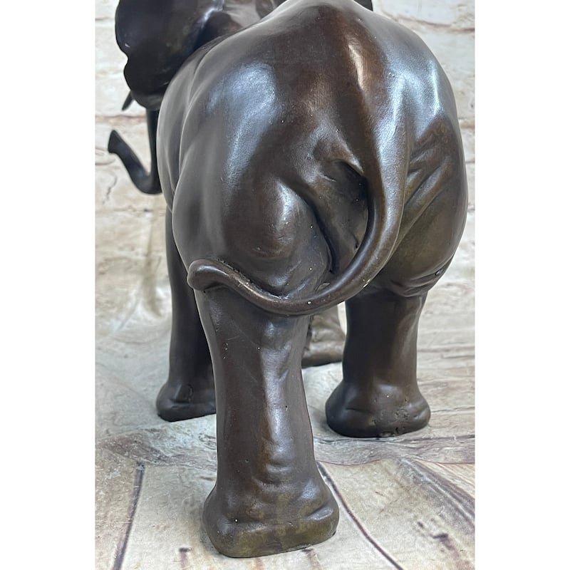 Happy Lucky Imitative Elephant Bronze Statue Figure By Barye Sculpture Hot Cast Art Decor