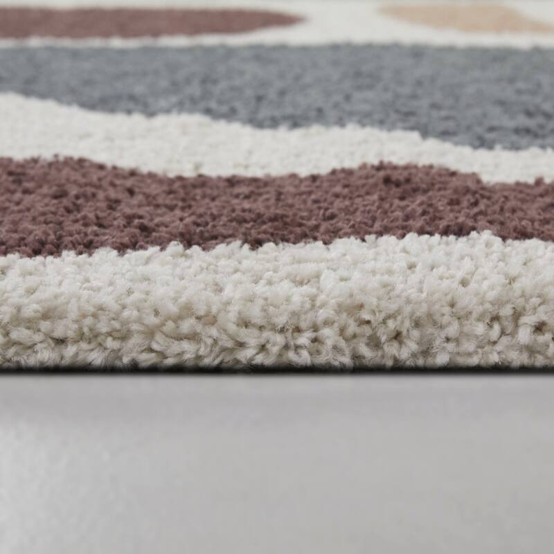 Cesare Abstract Shag Area Rug