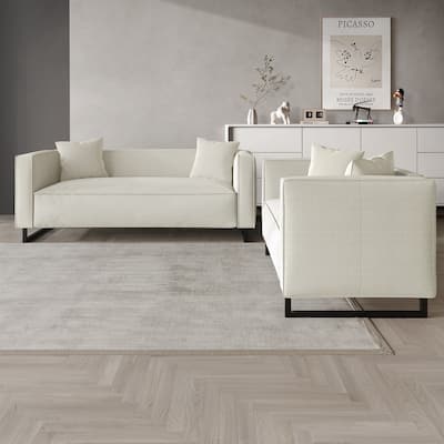 CraftPorch Mid Century Modern 2- Pieces Upholstered Living Room Set