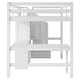 preview thumbnail 8 of 22, Wood Storage Loft Bed with L-Shaped Desk and 4 Drawers, Full Size Kids Bed Frame with Cabinet & Storage Staircase for Bedroom