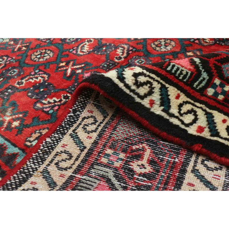 ECARPETGALLERY Hand-knotted Andelz Red Wool Rug - 3'7 x 4'10