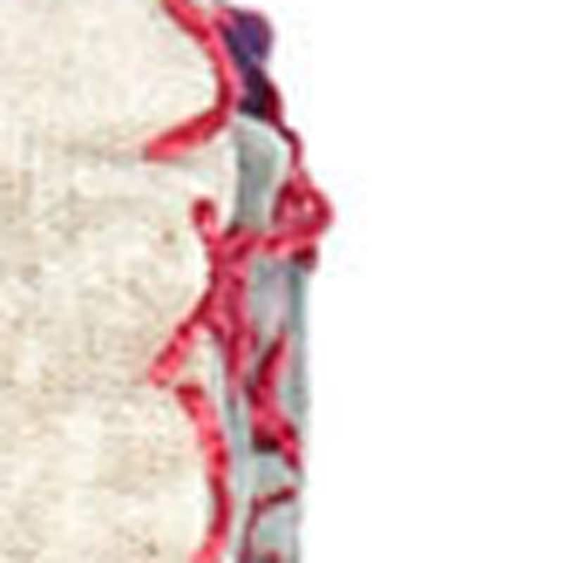 HomeRoots 50" X 70" Pink and Ivory Kantha Cotton Floral Throw Blanket with Embroidery