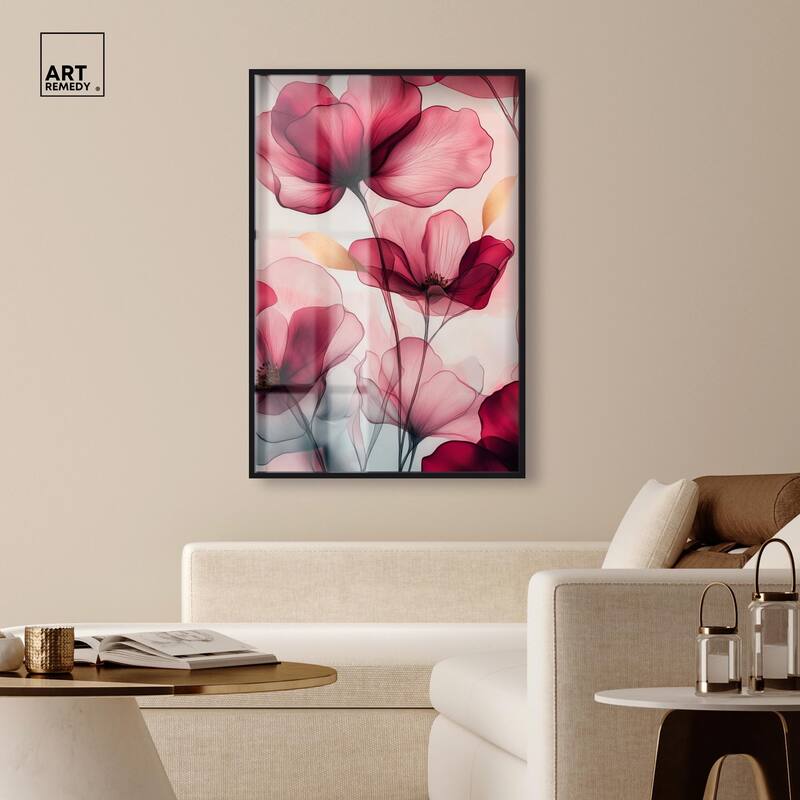 Chiffon Cherry Charm Shadowbox by Art Remedy