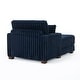 preview thumbnail 49 of 53, 41.7" W Upholstered Plush Corduroy Chaise Lounge with Pillows