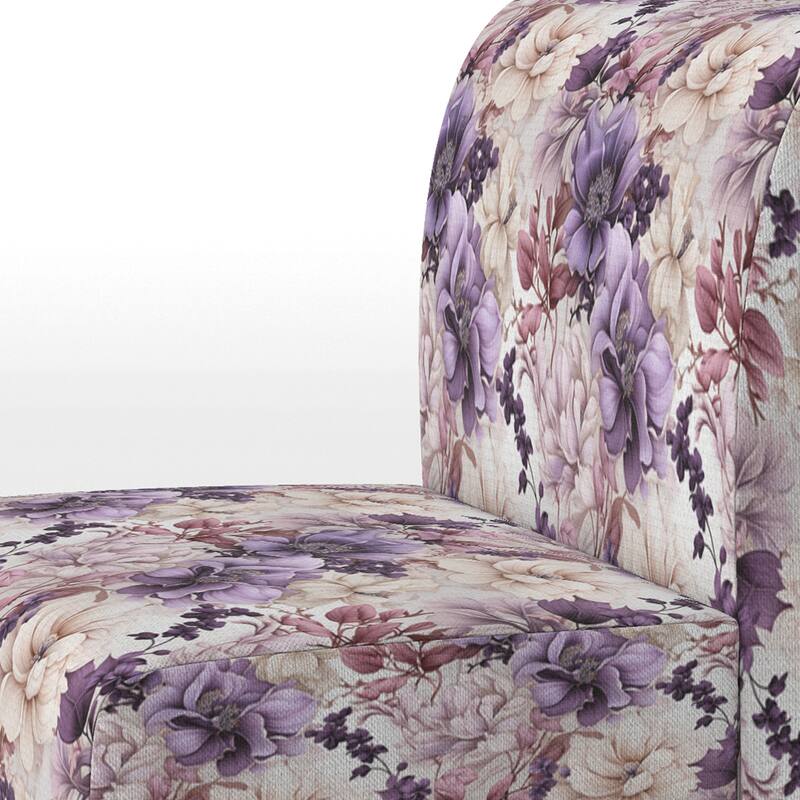 Designart "Ethereal Floral Delight Victorian Pattern III" Upholstered Floral Accent Chair and Cottage Arm Chair - Multiple Color