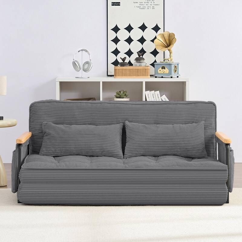 Mixoy Muti-Functional Folding Floor Sofa Bed,3-Seater,2-Seater,1-Seater Lazy Futon Sofa with 6 Position Adjustable Backrest