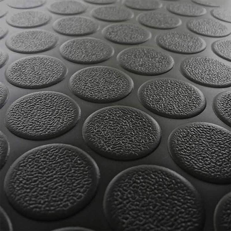 Rubber-Cal "Coin-Grip" Vinyl Step Mats (6 pack) - 2mm