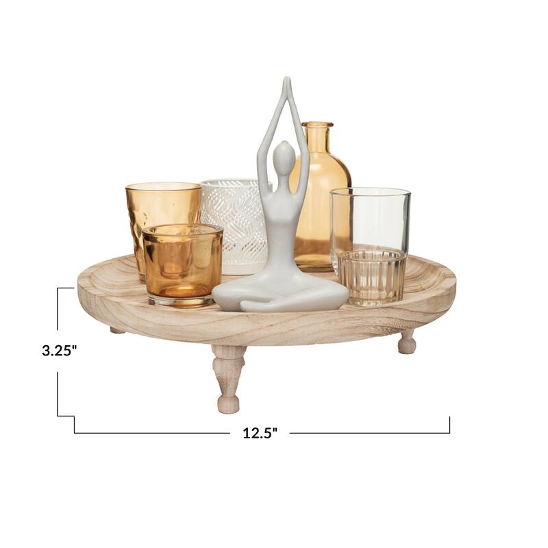Yoga Figure and Glass Votive Candle Holder Set, Set of 8 - 12.6"L x 12.6"W x 10.3"H
